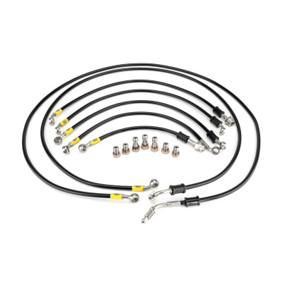 Suzuki GSX1250 FA ABS 2010-2014 HEL Stainless Steel Braided Brake Lines (Flexible ABS Replacements)
