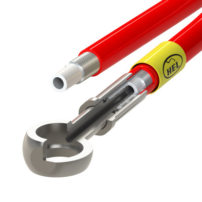 BMW New Six E3/E9 Left Hand Drive 1968-1977 Flexible Clutch Line HEL Stainless Steel Braided