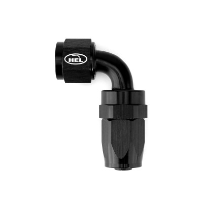 HEL Aluminium -8 AN 90° Hose End Fitting for Braided Rubber Hose