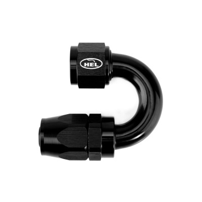 HEL Aluminium -10 AN 180° Hose End Fitting for Braided Rubber Hose